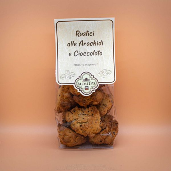 biscotti integrali rustici arachidi e cioccolato